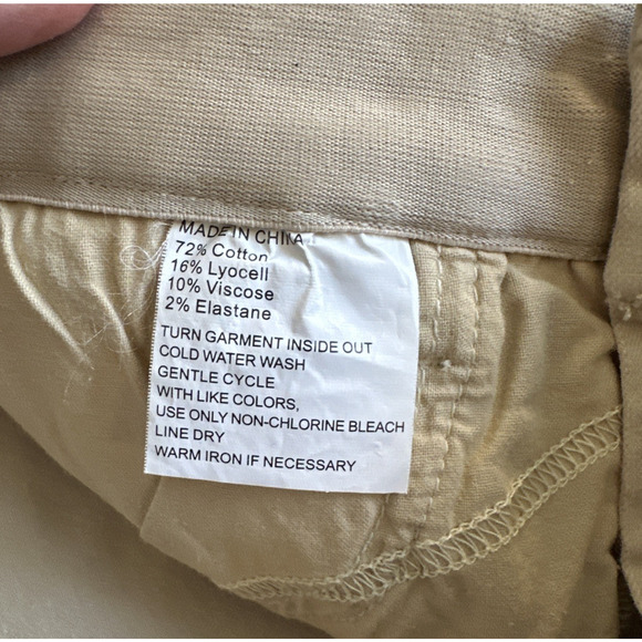 NWT NYDJ Womens Infinity Waist Relaxed Flare Leg Ankle Jean in Butter Tan Small - Picture 4 of 10